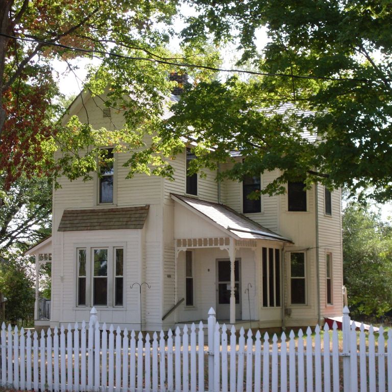 A late 1800s farmhouse is part of the historic Hinkle-Garton property. 