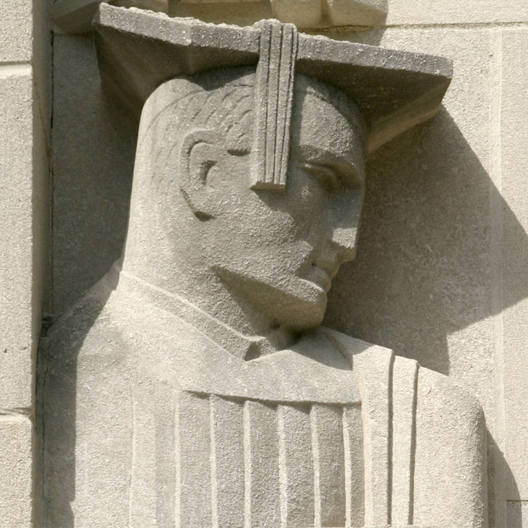 Limestone Sculpture - IU Law School